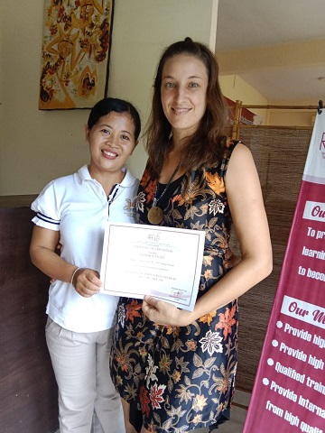 Reeva Bali Spa School Student